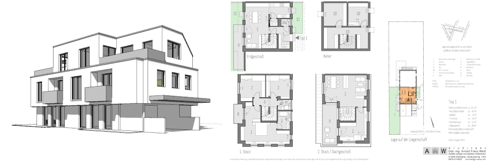 Verkaufspläne Architekt Weiss